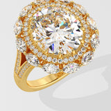 7 Ct Asteria Halo Ring