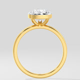 2 ct Pear Bezel Diamond Ring