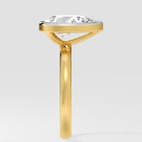 2 ct Pear Bezel Diamond Ring