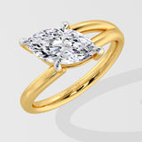 1.5 Ct Marquise Eclipta Diamond Ring