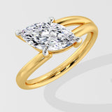 1.5 Ct Marquise Eclipta Diamond Ring