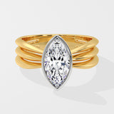 1.5 Ct Marquise Orbit Diamond Ring