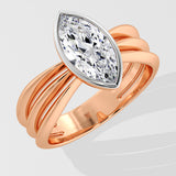 1.5 Ct Marquise Orbit Diamond Ring