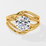 2.5 Ct Tidal Diamond Ring