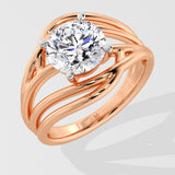 2.5 Ct Tidal Diamond Ring