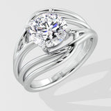 2.5 Ct Tidal Diamond Ring