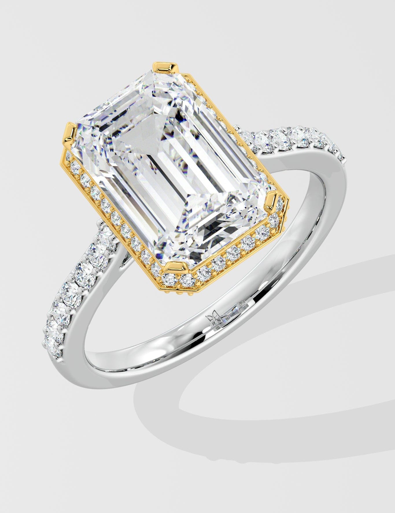 4 Ct Rosé Halo Ring