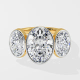 3 Ct Oval Trilogy Ring