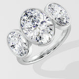 3 Ct Oval Trilogy Ring