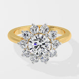 1.5 ct Flora Solitaire Diamond Ring