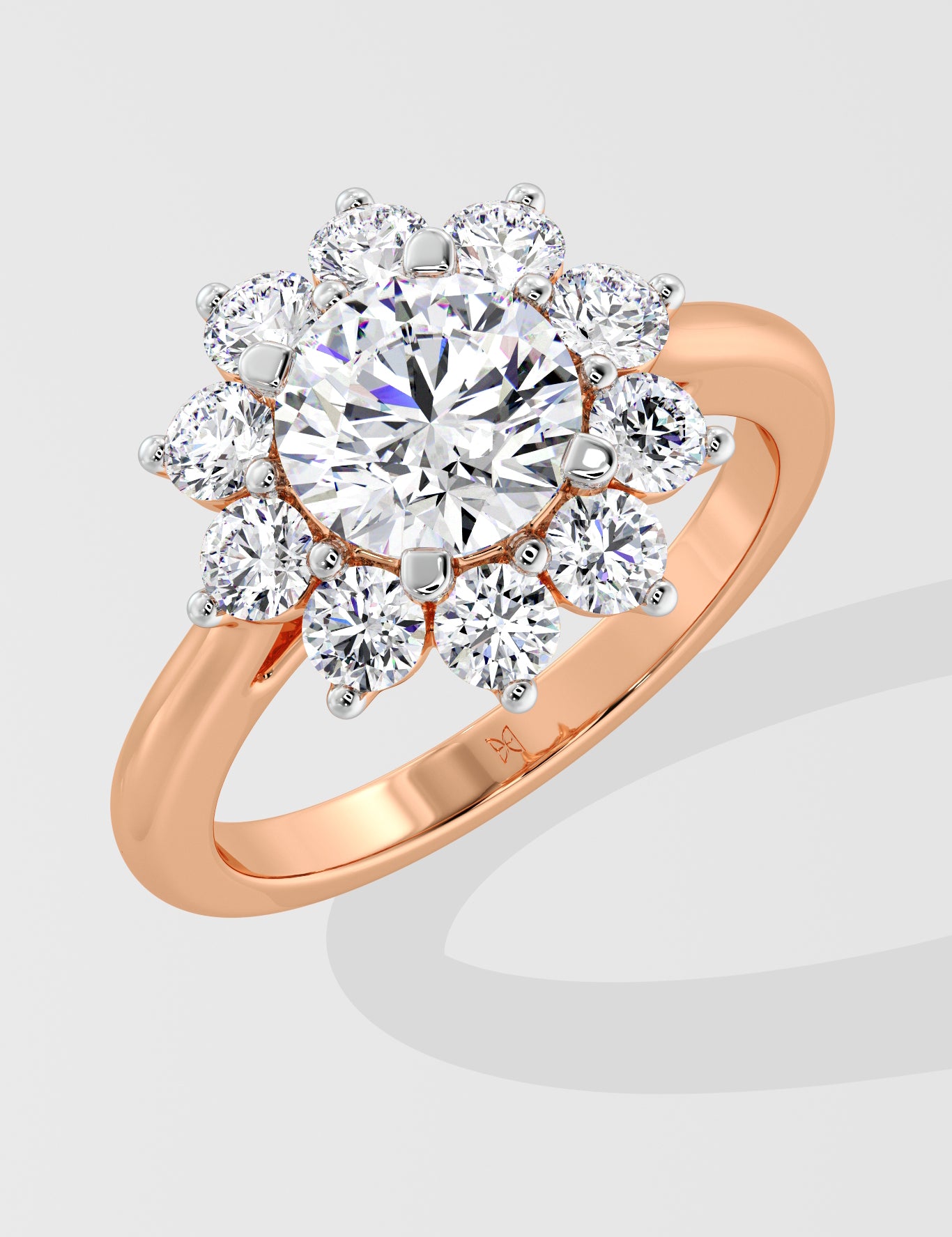 1.5 ct Flora Solitaire Diamond Ring