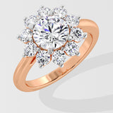 1.5 ct Flora Solitaire Diamond Ring