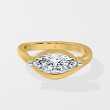 1 Ct Horizon Marquise Diamond Ring