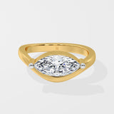 1 Ct Horizon Marquise Diamond Ring