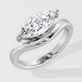 1 Ct Horizon Marquise Diamond Ring