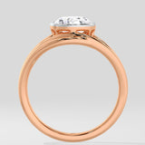 2 ct Oval Tidal Diamond Ring