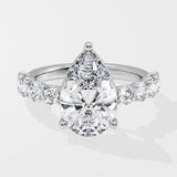 3 Ct Pear Classic Ring