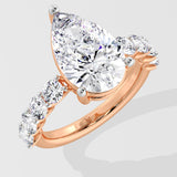 3 Ct Pear Classic Ring