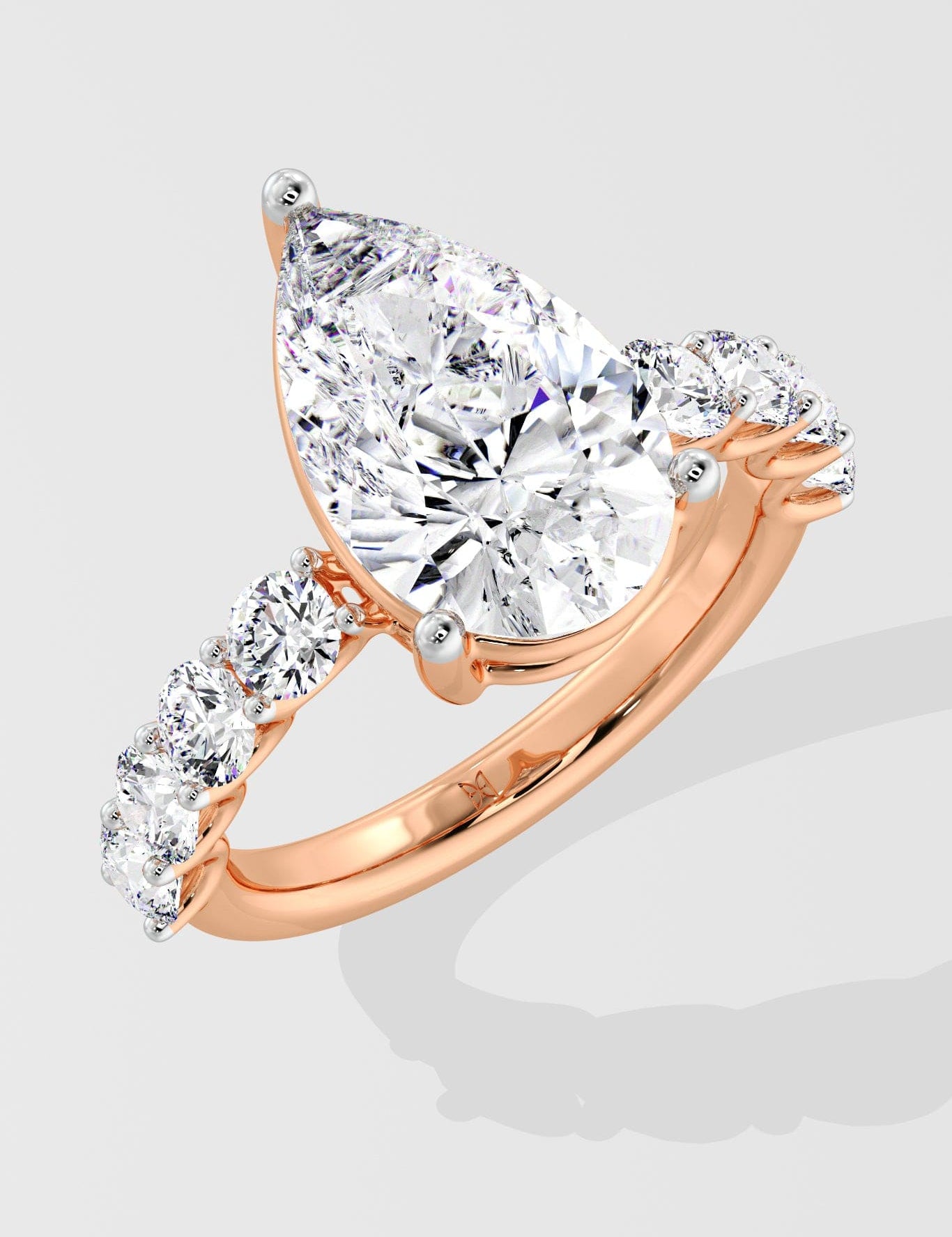 3 Ct Pear Classic Ring