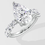 3 Ct Pear Classic Ring