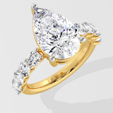3 Ct Pear Classic Ring