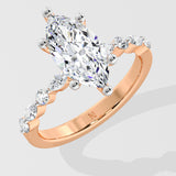 1 Ct Marquise Askew Solitaire Ring