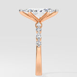 1 Ct Marquise Askew Solitaire Ring