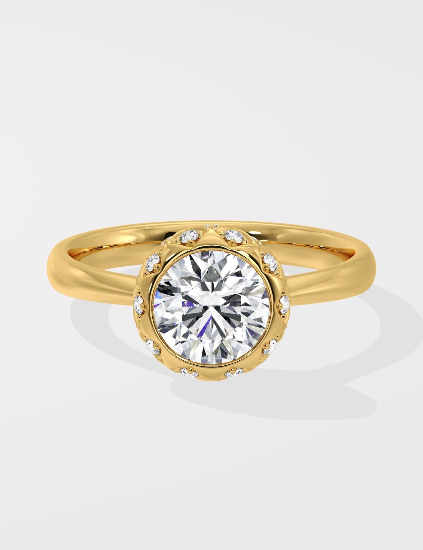 1 Ct Diadem Halo Ring - House of Quadri