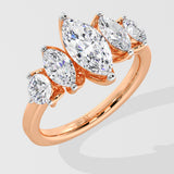 1 Ct Marquise Five-stone Ring