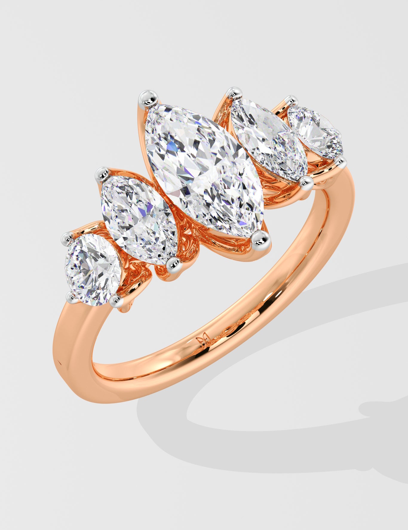 1 Ct Marquise Five-stone Ring