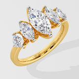 1 Ct Marquise Five-stone Ring