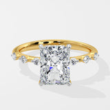 2 Ct Radiant Spaced Ring