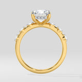2 Ct Radiant Spaced Ring