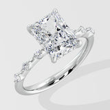 2 Ct Radiant Spaced Ring