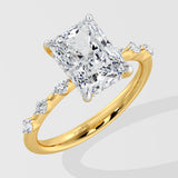 2 Ct Radiant Spaced Ring