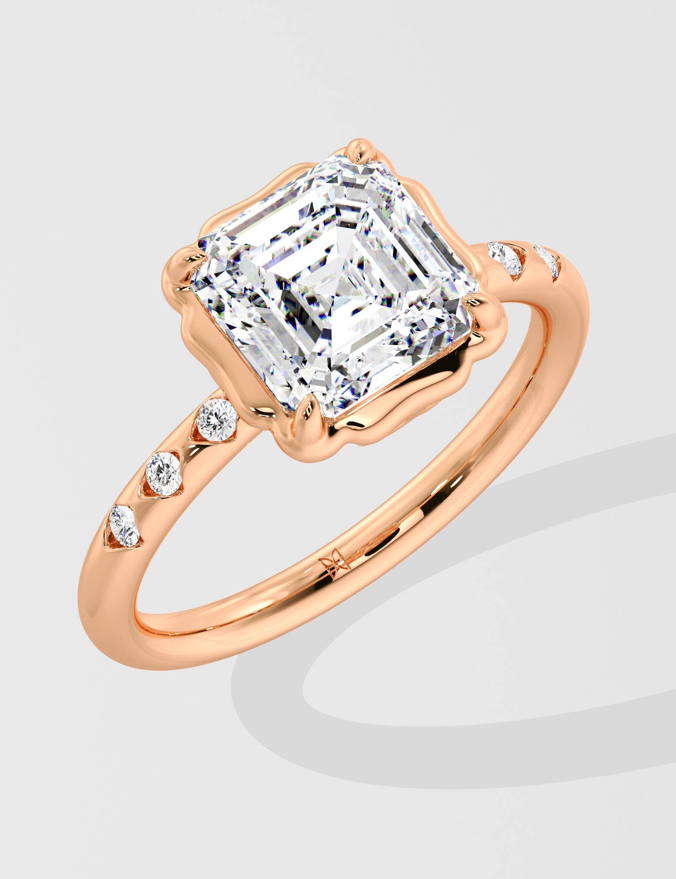 2 Ct Asscher Vestige Ring