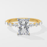 2 Ct Radiant Askew Solitaire Ring