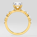 2 Ct Radiant Askew Solitaire Ring