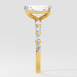 2 Ct Radiant Askew Solitaire Ring