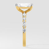2 Ct Radiant Askew Solitaire Ring
