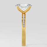 1.5 Ct Oval Channel Ring