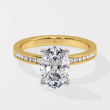 1.5 Ct Oval Channel Ring