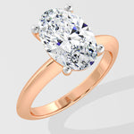 2.5 Ct Oval Edge Solitaire Ring - House of Quadri