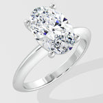 2.5 Ct Oval Edge Solitaire Ring - House of Quadri