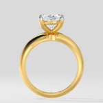 2.5 Ct Oval Edge Solitaire Ring - House of Quadri