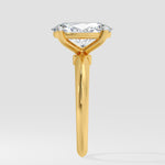 2.5 Ct Oval Edge Solitaire Ring - House of Quadri