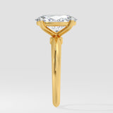 2.5 Ct Oval Edge Solitaire Ring - House of Quadri
