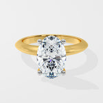 2.5 Ct Oval Edge Solitaire Ring - House of Quadri