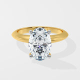 2.5 Ct Oval Edge Solitaire Ring - House of Quadri