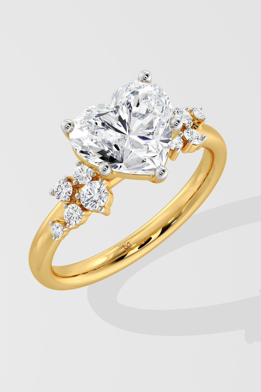 3 Ct Heart Stardust Ring - House of Quadri